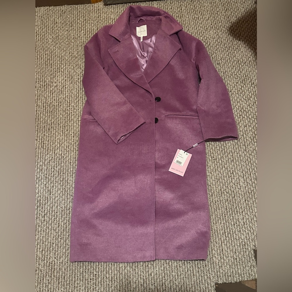 NWT Avec Les Filles Lavender Coat - Picture 8 of 13